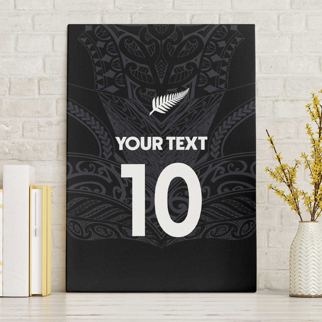 Custom Aotearoa Rugby Canvas Wall Art The Blacks-Sporty T90 Style LT03 Without Frame Black - Polynesian Pride
