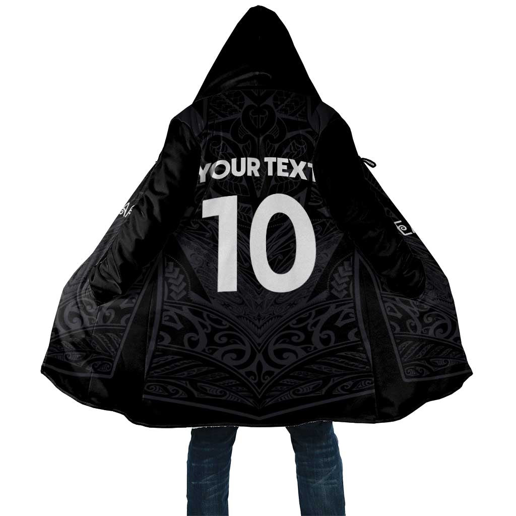Custom Aotearoa Rugby Cloak The Blacks-Sporty T90 Style LT03 Unisex Black - Polynesian Pride