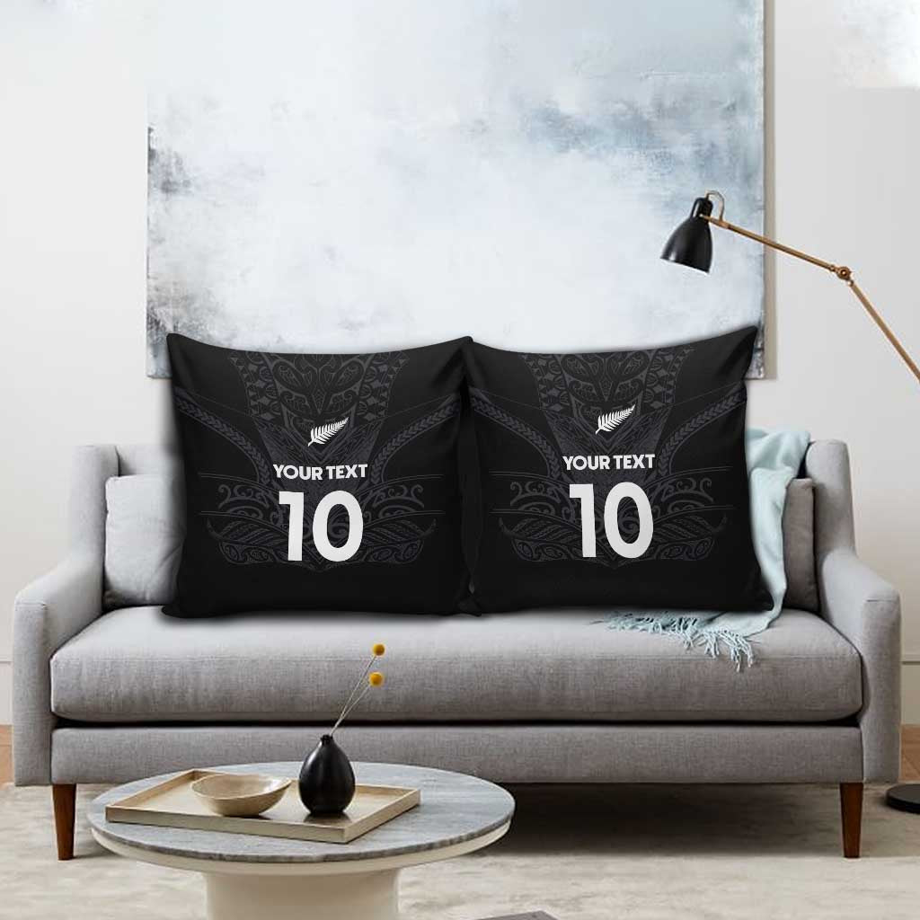 Custom Aotearoa Rugby Pillow Cover The Blacks-Sporty T90 Style LT03 - Polynesian Pride