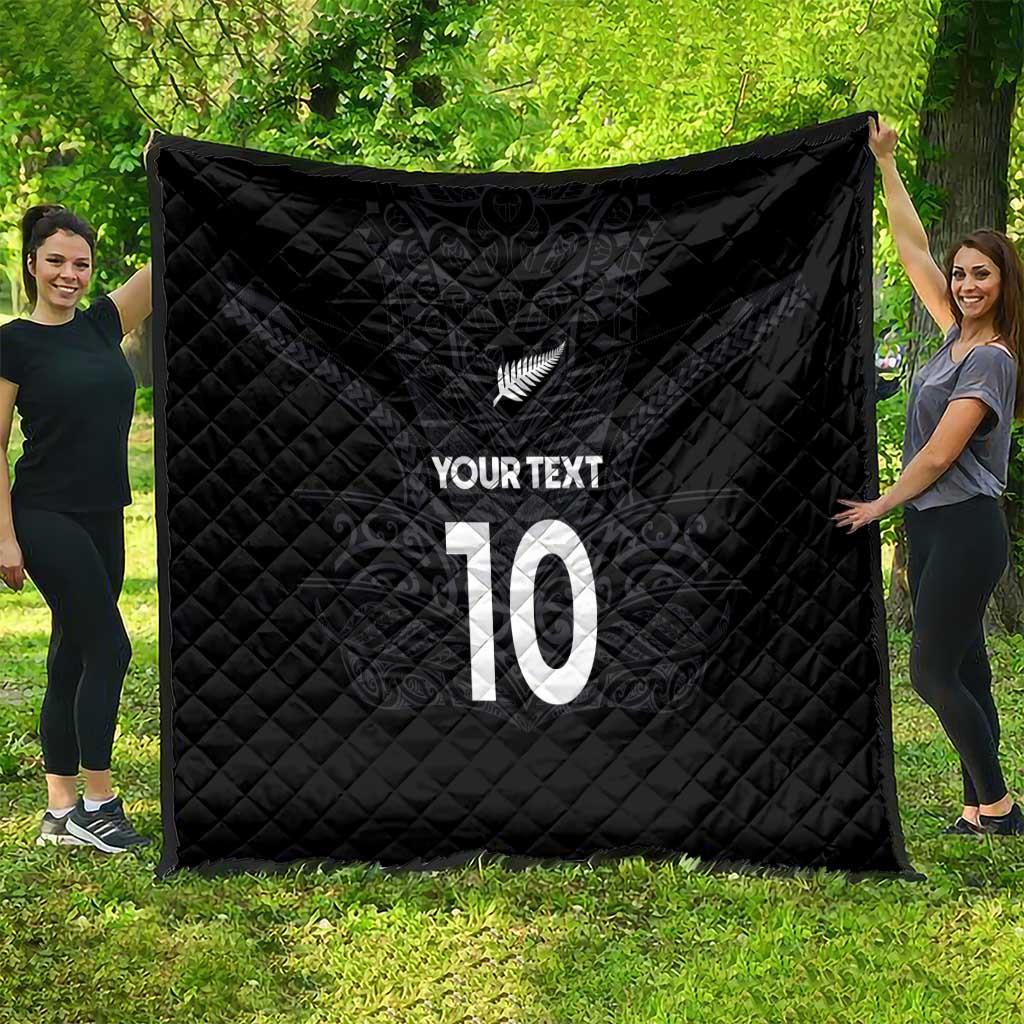 Custom Aotearoa Rugby Quilt The Blacks-Sporty T90 Style LT03 - Polynesian Pride