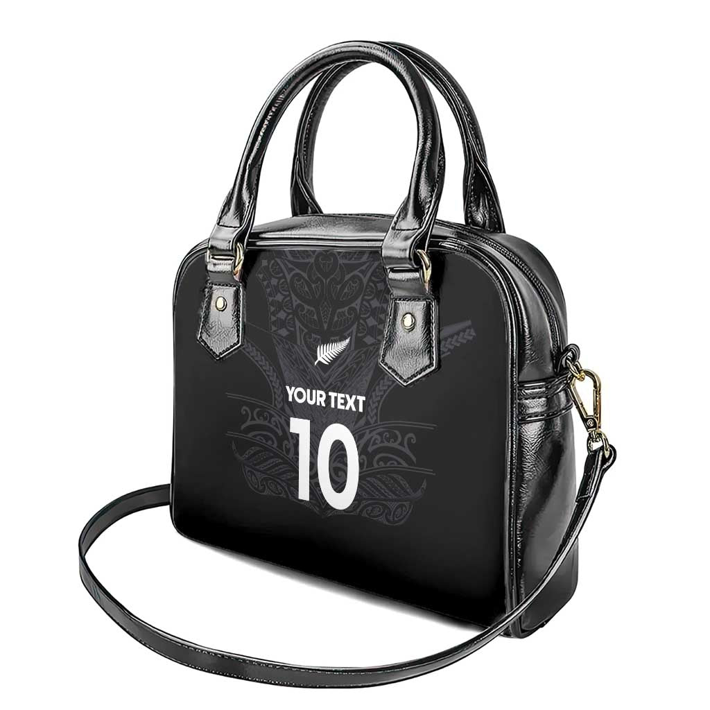 Custom Aotearoa Rugby Shoulder Handbag The Blacks-Sporty T90 Style LT03 - Polynesian Pride