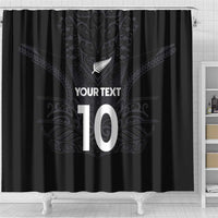 Custom Aotearoa Rugby Shower Curtain The Blacks-Sporty T90 Style LT03 - Polynesian Pride