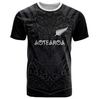 Custom Aotearoa Rugby T Shirt The Blacks-Sporty T90 Style LT03 Black - Polynesian Pride