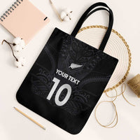 Custom Aotearoa Rugby Tote Bag The Blacks-Sporty T90 Style LT03 Black Strap One Size Black - Polynesian Pride