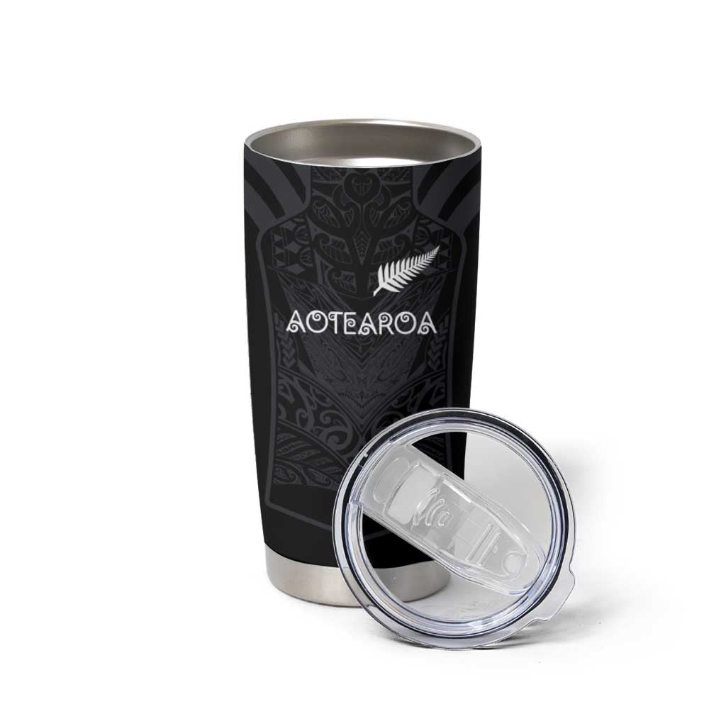 Custom Aotearoa Rugby Tumbler Cup The Blacks-Sporty T90 Style LT03 - Polynesian Pride