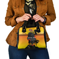 Niue ANZAC Day Shoulder Handbag Soldier and Gallipoli Lest We Forget LT03 - Polynesian Pride