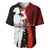 Tonga ANZAC Day Baseball Jersey Red Poppies Flower Soldier Lest We Forget LT03 Red - Polynesian Pride