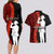 Tonga ANZAC Day Couples Matching Long Sleeve Bodycon Dress and Hawaiian Shirt Red Poppies Flower Soldier Lest We Forget LT03 - Polynesian Pride