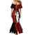 Tonga ANZAC Day Mermaid Dress Red Poppies Flower Soldier Lest We Forget LT03 - Polynesian Pride