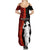 Tonga ANZAC Day Summer Maxi Dress Red Poppies Flower Soldier Lest We Forget LT03 - Polynesian Pride