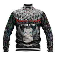 New Zealand Hei Tiki Baseball Jacket Maori Green Papua Shell Pattern LT03 - Polynesian Pride