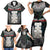 New Zealand Hei Tiki Family Matching Short Sleeve Bodycon Dress and Hawaiian Shirt Maori Green Papua Shell Pattern LT03 - Polynesian Pride