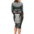 New Zealand Hei Tiki Long Sleeve Bodycon Dress Maori Green Papua Shell Pattern LT03 - Polynesian Pride