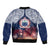 Samoa Indenpendence Day Bomber Jacket Sky Fireworks with Flag Style LT03 - Polynesian Pride