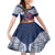 Samoa Indenpendence Day Family Matching Off Shoulder Short Dress and Hawaiian Shirt Sky Fireworks with Flag Style LT03 Daughter's Dress Black - Polynesian Pride