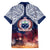 Samoa Indenpendence Day Family Matching Off Shoulder Short Dress and Hawaiian Shirt Sky Fireworks with Flag Style LT03 - Polynesian Pride