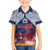 Samoa Indenpendence Day Family Matching Off Shoulder Short Dress and Hawaiian Shirt Sky Fireworks with Flag Style LT03 Son's Shirt Black - Polynesian Pride