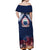 Samoa Indenpendence Day Off Shoulder Maxi Dress Sky Fireworks with Flag Style LT03 - Polynesian Pride