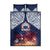 Samoa Indenpendence Day Quilt Bed Set Sky Fireworks with Flag Style LT03 - Polynesian Pride