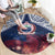 Samoa Indenpendence Day Round Carpet Sky Fireworks with Flag Style LT03 - Polynesian Pride