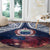 Samoa Indenpendence Day Round Carpet Sky Fireworks with Flag Style LT03 - Polynesian Pride