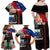 Personalised Samoa Indenpendence Day Family Matching Off Shoulder Maxi Dress and Hawaiian Shirt Tropical Samoan Coat of Arms With Siapo Pattern LT03 - Polynesian Pride