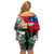 Personalised Samoa Indenpendence Day Family Matching Off Shoulder Short Dress and Hawaiian Shirt Tropical Samoan Coat of Arms With Siapo Pattern LT03 - Polynesian Pride