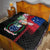 Personalised Samoa Indenpendence Day Quilt Tropical Samoan Coat of Arms With Siapo Pattern LT03 - Polynesian Pride