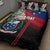 Personalised Samoa Indenpendence Day Quilt Bed Set Tropical Samoan Coat of Arms With Siapo Pattern LT03 - Polynesian Pride