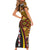 Samoa Siapo Ula Fala Family Matching Short Sleeve Bodycon Dress and Hawaiian Shirt Polynesian Tribal Pattern LT03 - Polynesian Pride