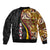 Samoa Siapo Ula Fala Sleeve Zip Bomber Jacket Polynesian Tribal Pattern LT03 - Polynesian Pride