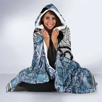 Fiji Day Hooded Blanket Traditional Tapa with Hibiscus and Emblems LT03 - Polynesian Pride