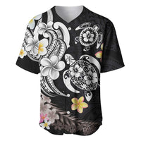 Hawaiian Tropical Plumeria Turtles Baseball Jersey Polynesian Art Tattoo LT03 6XL - Polynesian Pride