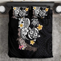 Hawaiian Tropical Plumeria Turtles Bedding Set Polynesian Art Tattoo LT03 - Polynesian Pride
