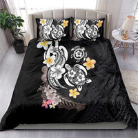 Hawaiian Tropical Plumeria Turtles Bedding Set Polynesian Art Tattoo LT03 - Polynesian Pride