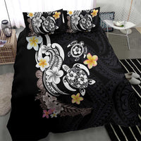 Hawaiian Tropical Plumeria Turtles Bedding Set Polynesian Art Tattoo LT03 - Polynesian Pride