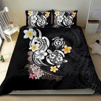 Hawaiian Tropical Plumeria Turtles Bedding Set Polynesian Art Tattoo LT03 - Polynesian Pride