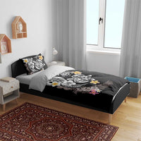 Hawaiian Tropical Plumeria Turtles Bedding Set Polynesian Art Tattoo LT03 - Polynesian Pride