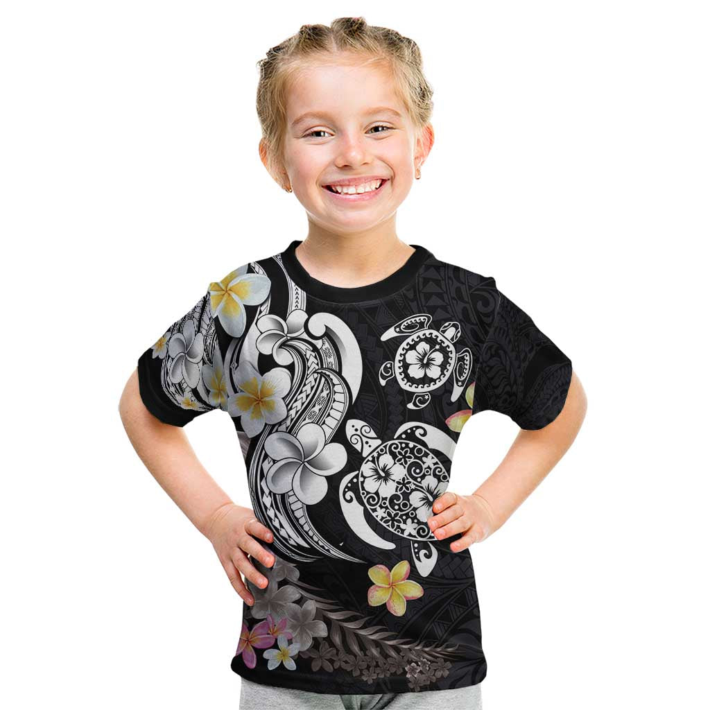 Hawaiian Tropical Plumeria Turtles Kid T Shirt Polynesian Art Tattoo LT03 Youth XL Size14 - Polynesian Pride