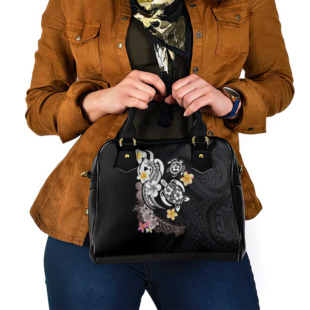 Hawaiian Tropical Plumeria Turtles Shoulder Handbag Polynesian Art Tattoo LT03 - Polynesian Pride