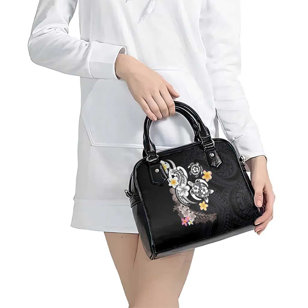 Hawaiian Tropical Plumeria Turtles Shoulder Handbag Polynesian Art Tattoo LT03 - Polynesian Pride