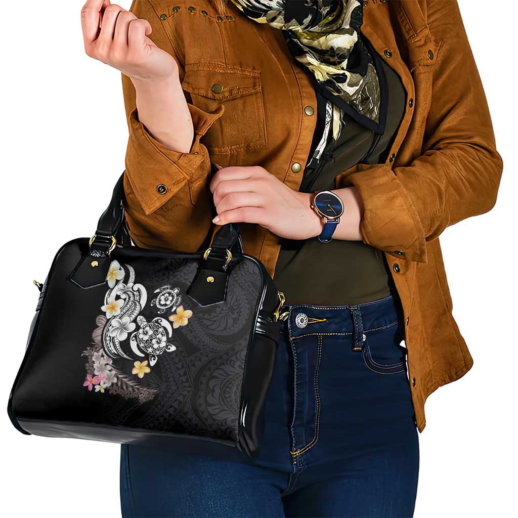 Hawaiian Tropical Plumeria Turtles Shoulder Handbag Polynesian Art Tattoo LT03 - Polynesian Pride