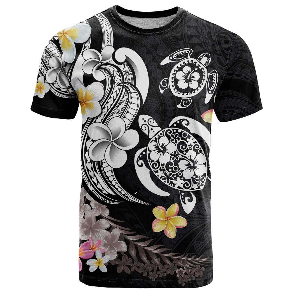 Hawaiian Tropical Plumeria Turtles T Shirt Polynesian Art Tattoo LT03 Kid - Polynesian Pride
