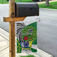 Cook Islands Independence Day Garden Flag National Flag and Emblem with Tatau Tattoo LT03 - Polynesian Pride