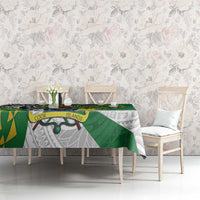 Cook Islands Independence Day Tablecloth National Flag and Emblem with Tatau Tattoo LT03 - Polynesian Pride