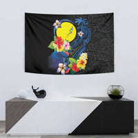 Palau Independence Day Tapestry Melanesian Tattoo with Hibiscus LT03 - Polynesian Pride