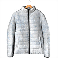 Hawaiian Turtles and Leis Padded Jacket Tribal Kakau Pattern Airy White Blue Cloud Vibe LT03 - Polynesian Pride