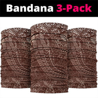 Hawaiian Turtles and Leis Neck Gaiter Tribal Kakau Pattern Mocha Mousse Color LT03 package One Size: 25*50cm Mocha Mousse - Polynesian Pride
