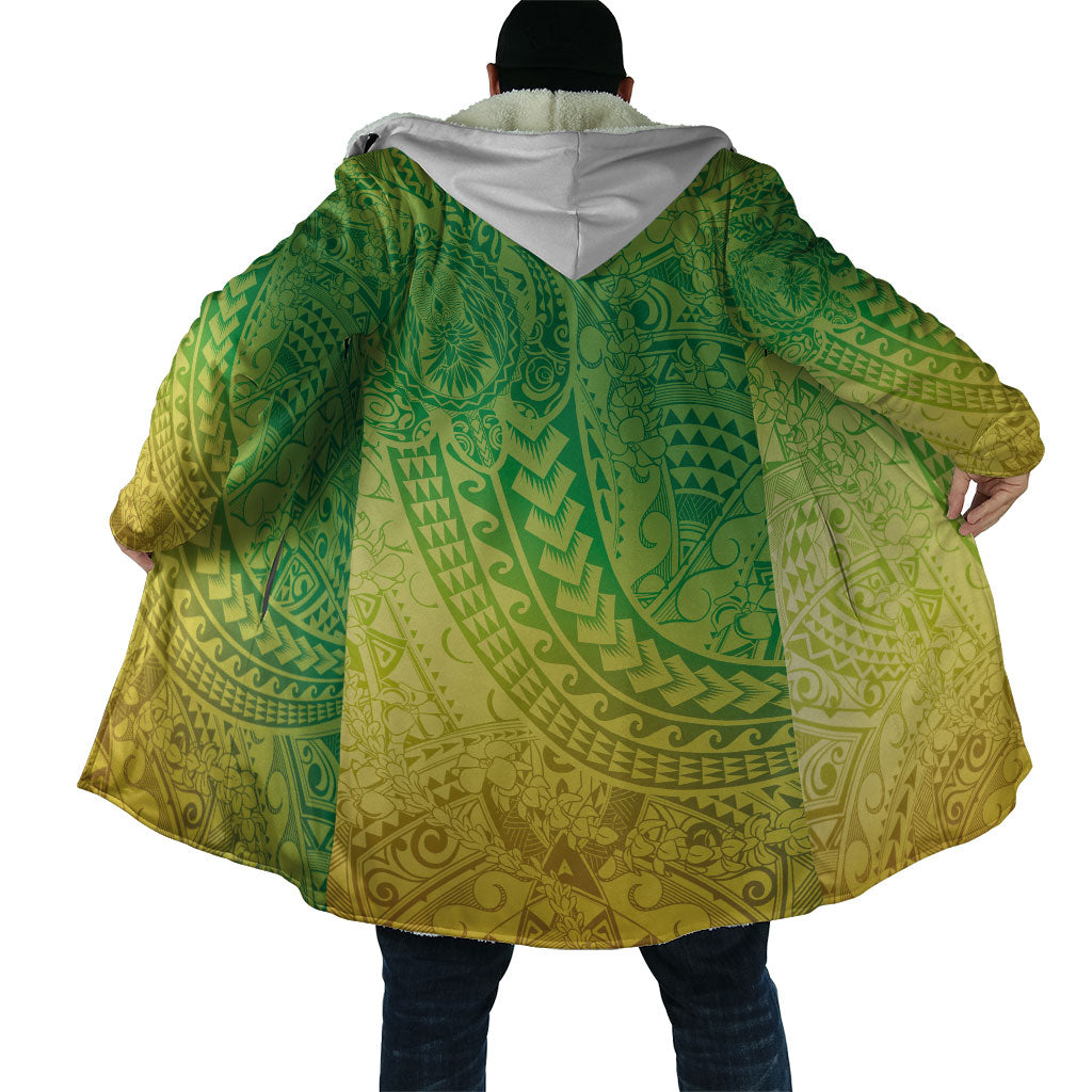 Hawaiian Turtles and Leis Cloak Tribal Kakau Pattern Fresh Summer Vibe LT03 - Polynesian Pride