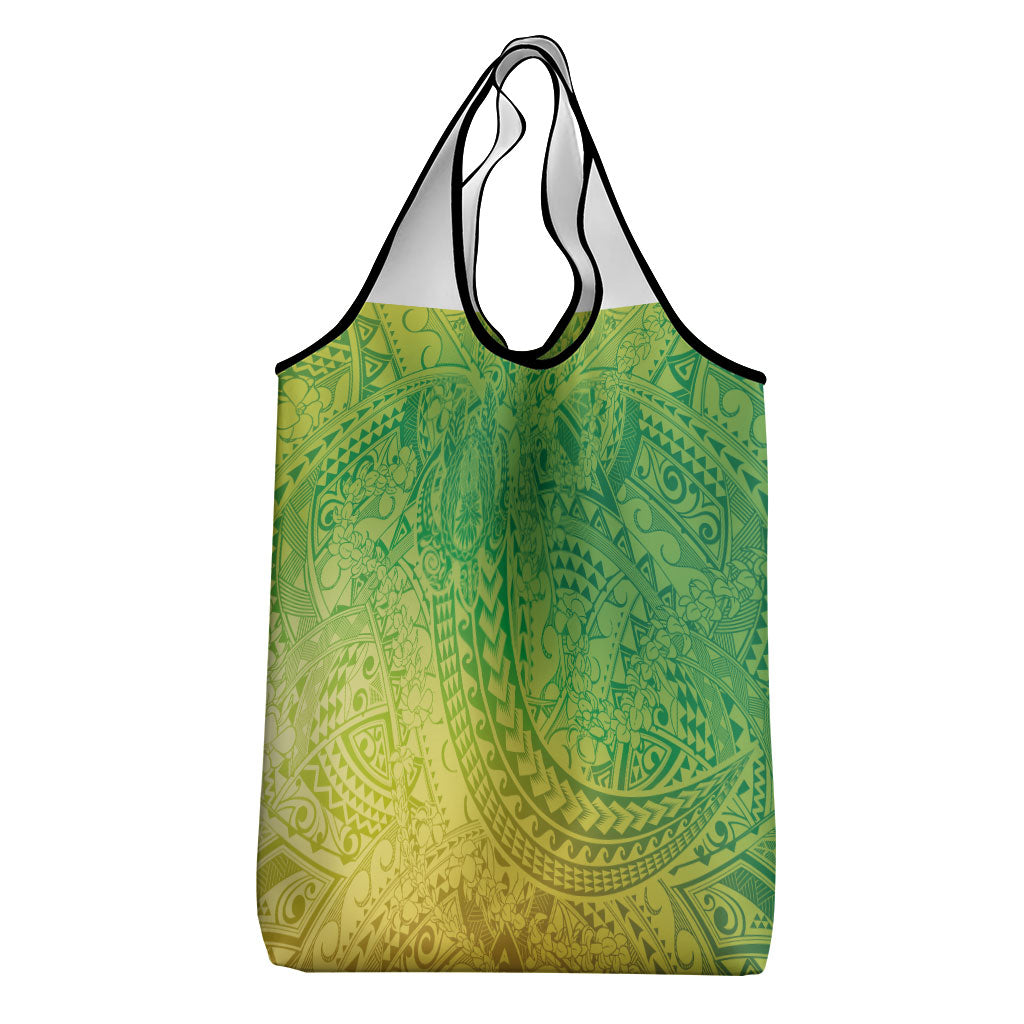 Hawaiian Turtles and Leis Grocery Bag Tribal Kakau Pattern Fresh Summer Vibe LT03 - Polynesian Pride